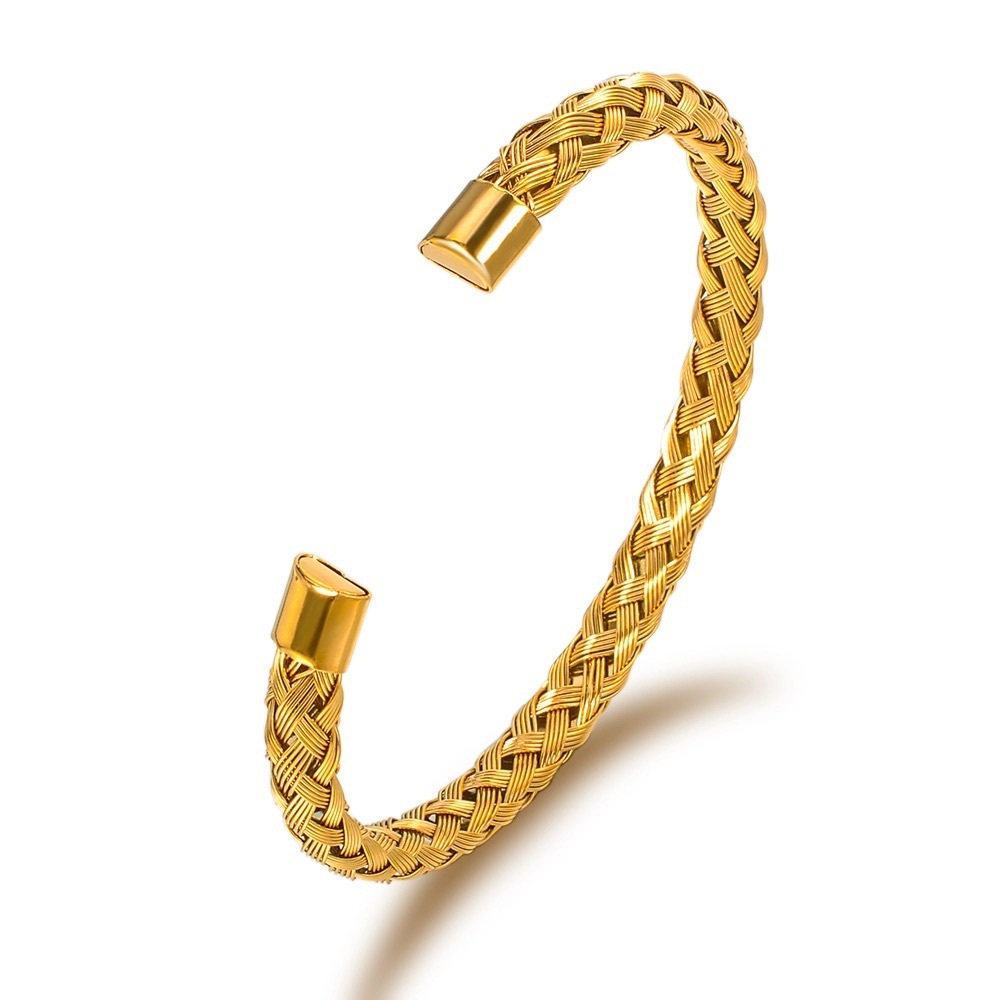 YELLOW STAINLESS STEEL STACKING BANGLES